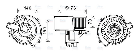 AVA Cabin Fan Blower Motor OL8639