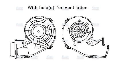 AVA Cabin Fan Blower Motor OL8644