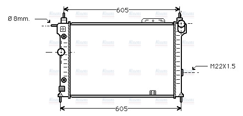 AVA Coolant Radiator OLA2029