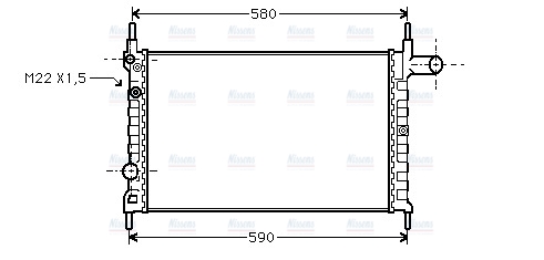AVA Coolant Radiator OLA2150