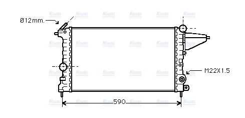 AVA Coolant Radiator OLA2161