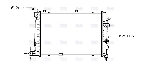 AVA Coolant Radiator OLA2174