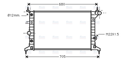 AVA Coolant Radiator OLA2219