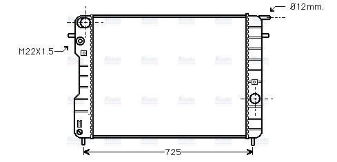 AVA Coolant Radiator OLA2239