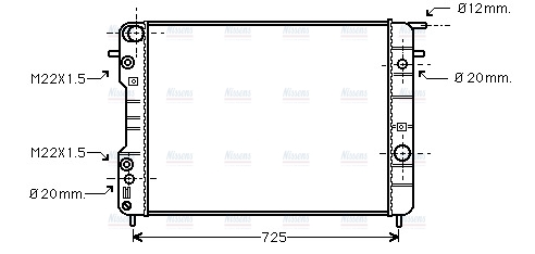 AVA Coolant Radiator OLA2247
