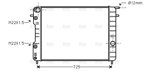AVA Coolant Radiator OLA2248
