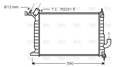 AVA Coolant Radiator OLA2275