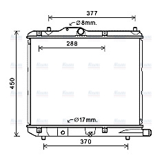 AVA Coolant Radiator OLA2590