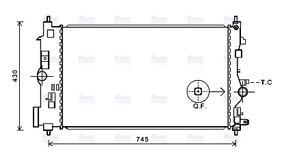 AVA Coolant Radiator OLA2591