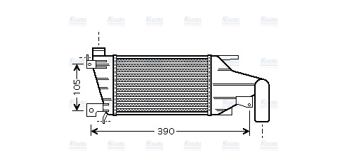 AVA Charge Air Intercooler OLA4417