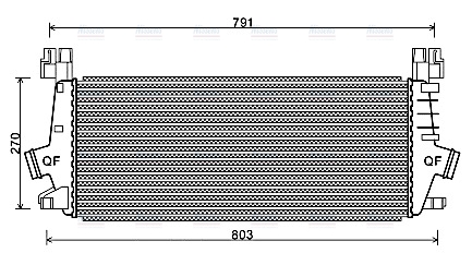 AVA Charge Air Intercooler OLA4549