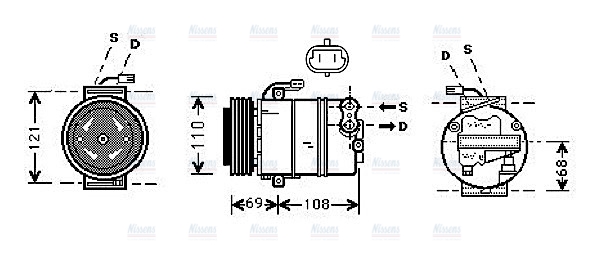 AVA Aircon Compressor OLAK317