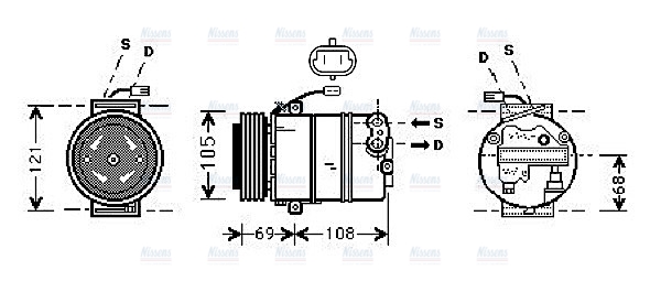 AVA Aircon Compressor OLAK373