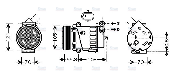 AVA Aircon Compressor OLAK389