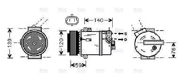 AVA Aircon Compressor OLAK409