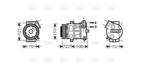 AVA Aircon Compressor OLAK419