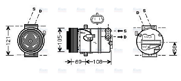 AVA Aircon Compressor OLAK426