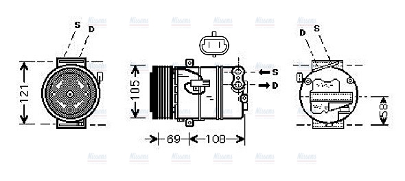 AVA Aircon Compressor OLAK445