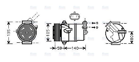 AVA Aircon Compressor OLAK446