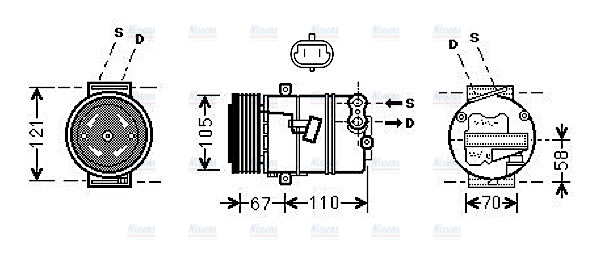 AVA Aircon Compressor OLAK494