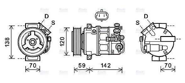 AVA Aircon Compressor OLAK579