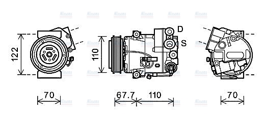 AVA Aircon Compressor OLAK608
