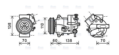 AVA Aircon Compressor OLAK616