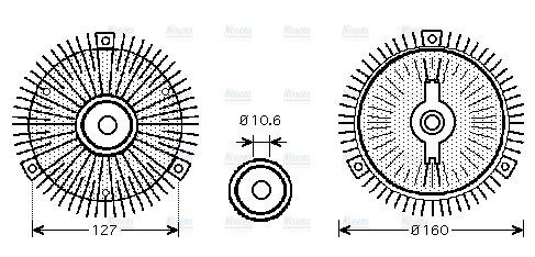 AVA Fan clutch OLC554