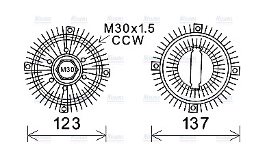 AVA Cooling Fan Clutch OLC557