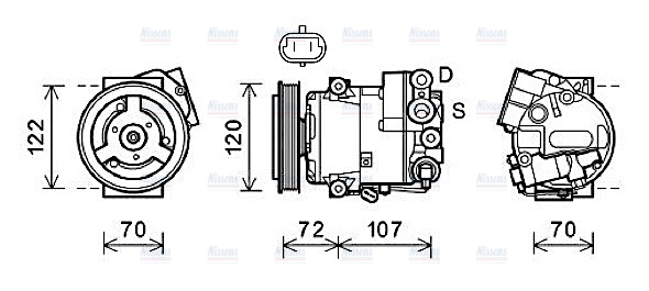 AVA Aircon Compressor OLK595
