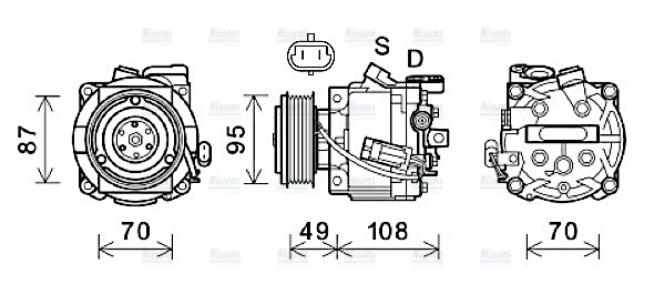 AVA Aircon Compressor OLK668
