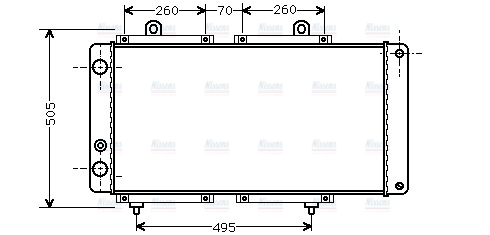 AVA Coolant Radiator PE2033