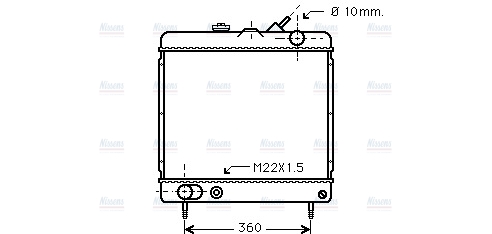 AVA Coolant Radiator PE2034