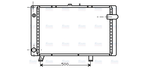 AVA Coolant Radiator PE2044