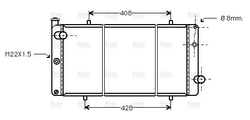 AVA Coolant Radiator PE2080