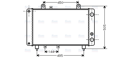 AVA Coolant Radiator PE2081