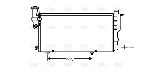 AVA Coolant Radiator PE2099