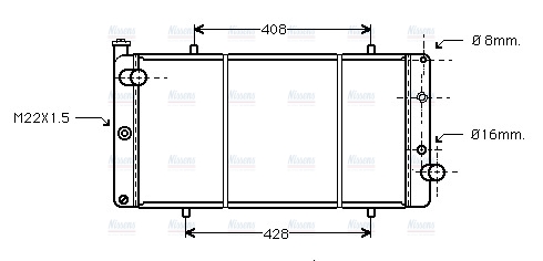 AVA Coolant Radiator PE2110
