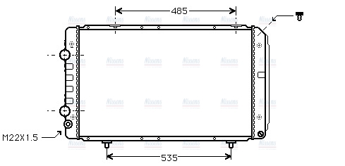 AVA Coolant Radiator PE2147