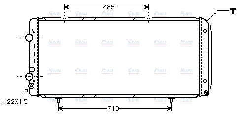 AVA Coolant Radiator PE2151