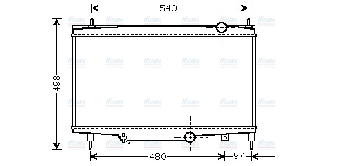 AVA Coolant Radiator PE2229