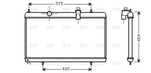 AVA Coolant Radiator PE2313