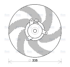 AVA Radiator Cooling Fan PE7533