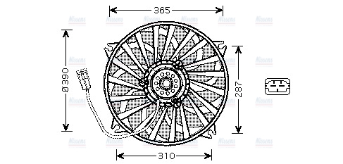 AVA Radiator Cooling Fan PE7535