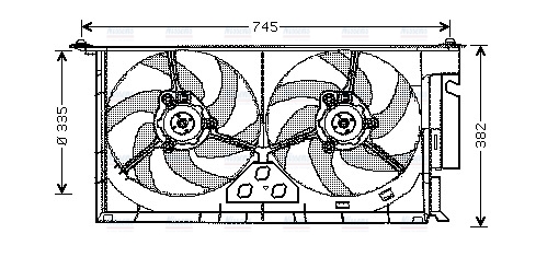AVA Radiator Fan PE7537
