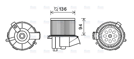 AVA Cabin Fan Blower Motor PE8387
