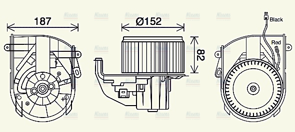 AVA Cabin Fan Blower Motor PE8414