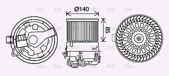 AVA Cabin Fan Blower Motor PE8558