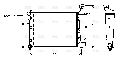 AVA Coolant Radiator PEA2012