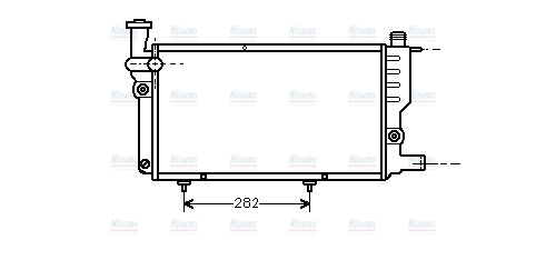 AVA Coolant Radiator PEA2095